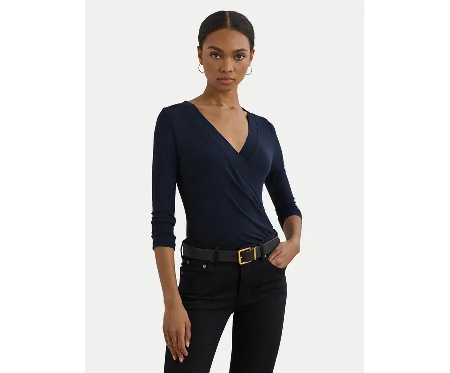 obrazek 1 LAUREN RALPH LAUREN Bluzka 200824366023 Granatowy Slim Fit