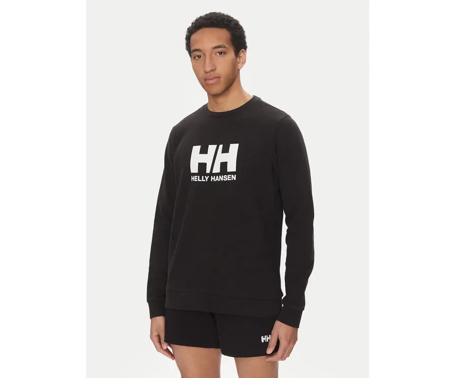 obrazek 1 Helly Hansen Bluza Logo Crew 30395 Czarny Regular Fit