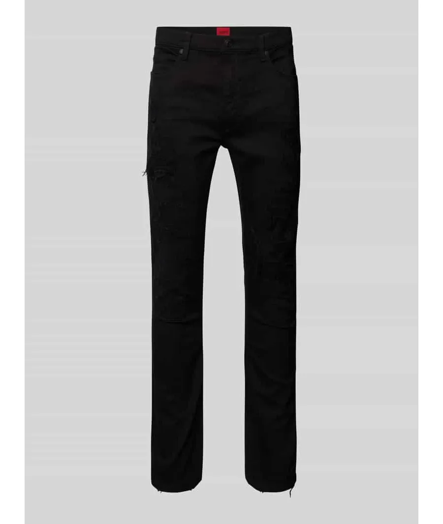 obrazek 1 Jeansy o kroju slim fit z 5 kieszeniami model ‘HUGO 734’