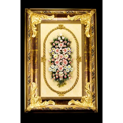 Zdjęcie Wyjątkowy obraz do salonu z porcelany