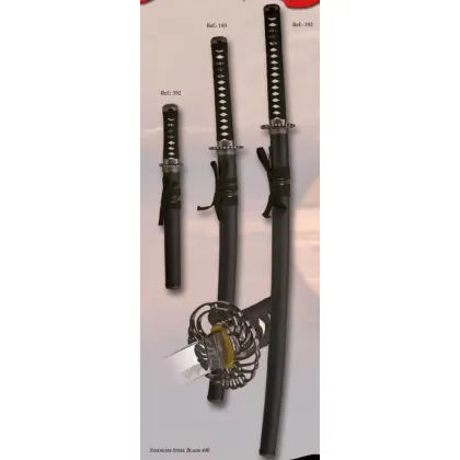 Zdjęcie Komplet replik mieczy samurajskich Katana Wakizashi Tanto
