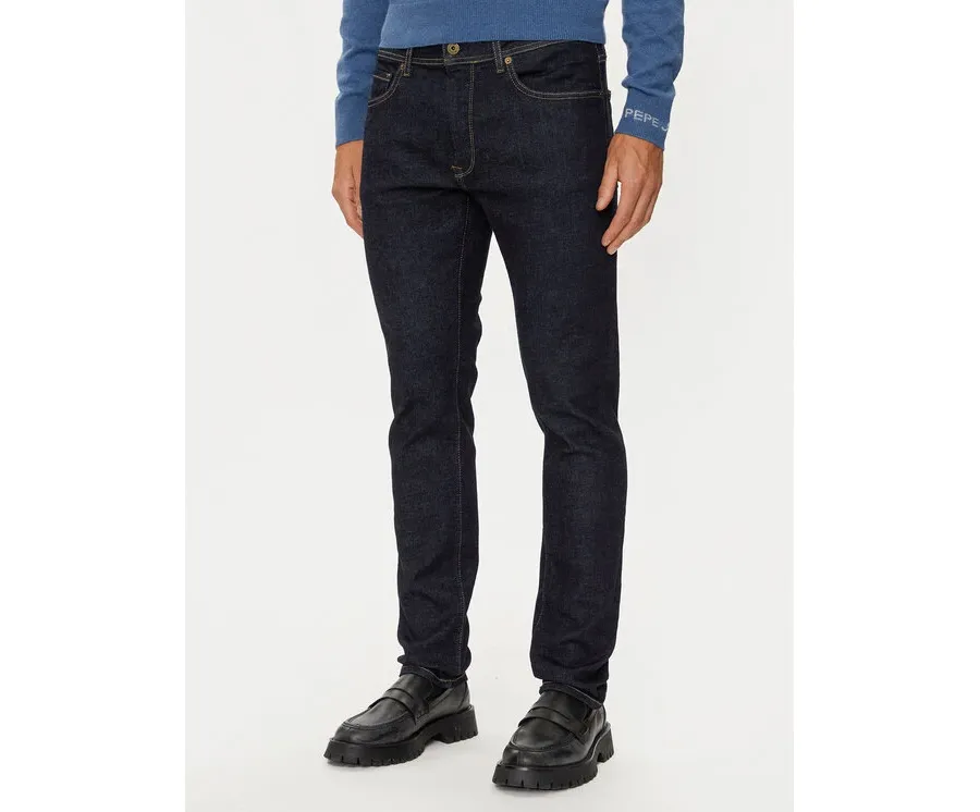 obrazek 1 Pepe Jeans Jeansy PM207390 Granatowy Tapered Fit