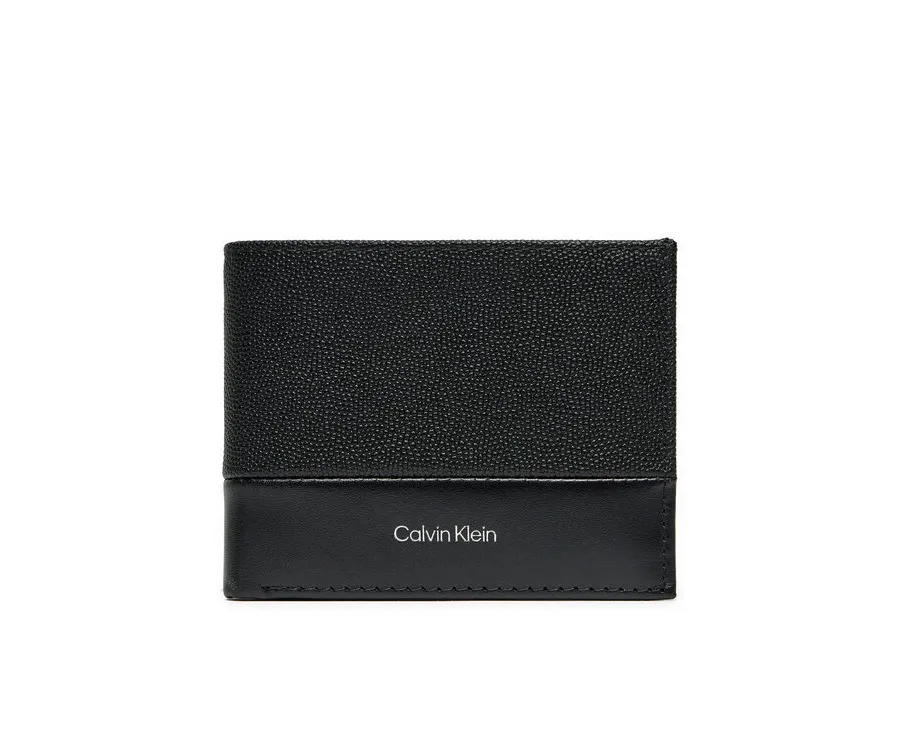 obrazek 1 Calvin Klein Duży Portfel Męski Ck Must Bifold 5cc W/Coin K50K512678 Czarny