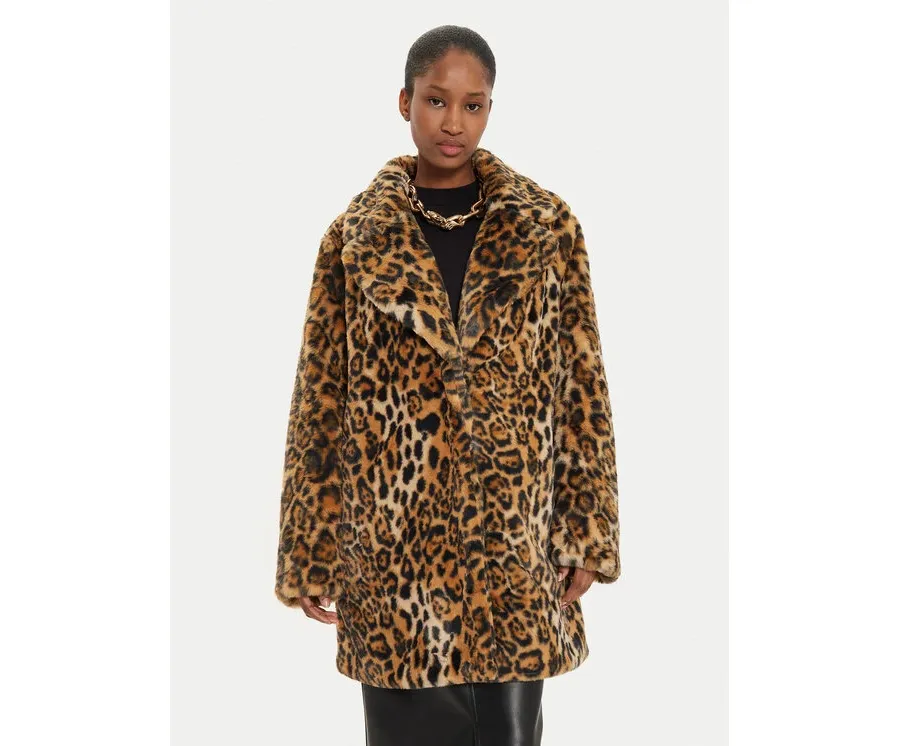 obrazek 1 Just Cavalli Futro 77PAS429 Brązowy Loose Fit