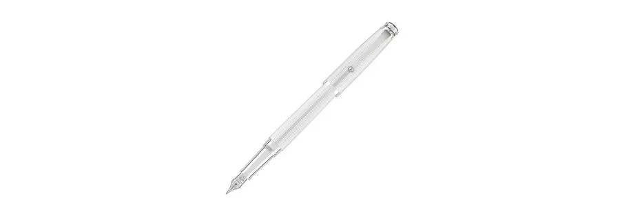obrazek 1 Srebrne Pióro Wieczne Prążkowane Memoria Montegrappa