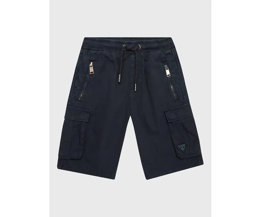 obrazek 1 Guess Szorty materiałowe L2RD01 D3XN0 Granatowy Regular Fit