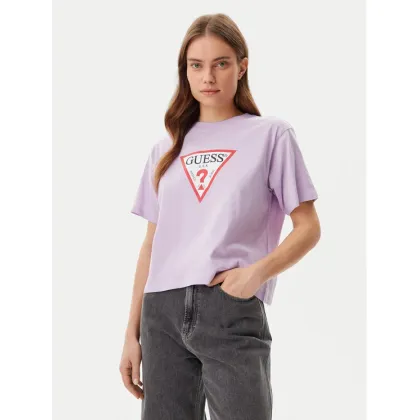 Zdjęcie Guess Jeans T-Shirt W4YI73 K8HM0 Fioletowy Boxy Fit