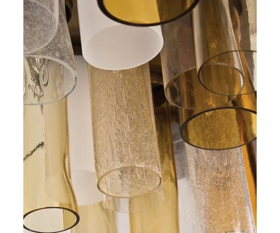 obrazek 5 Elegancka szklana lampa sufitowa - wykonana ręcznie ze szkła murano prosto z Włoch
