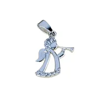 Picture A brilliant angel pendant with zircons