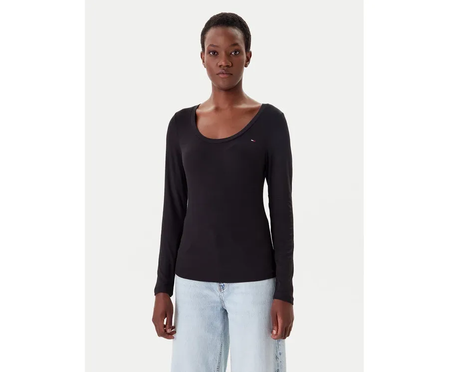 obrazek 1 Tommy Jeans Bluzka DW0DW20921 Czarny Regular Fit