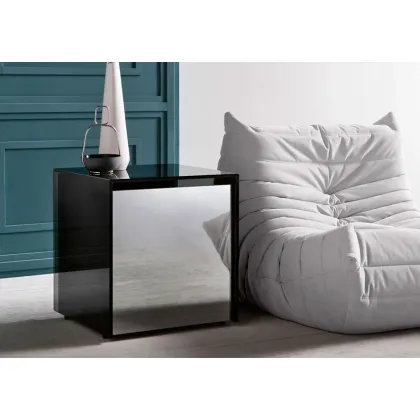 Zdjęcie Ekskluzywny stolik nocny z wędzonego szkła - Tonelli Design