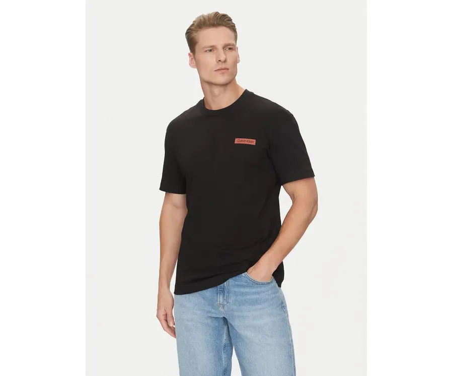 obrazek 1 Calvin Klein T-Shirt Overlay Print K10K114158 Czarny Regular Fit