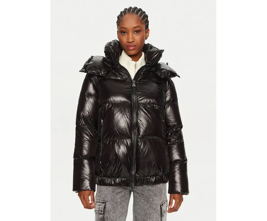 obrazek 1 Hetregó Kurtka puchowa Rose 8N723 Czarny Oversize