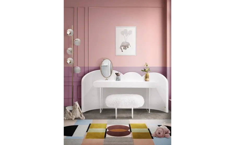 obrazek 3 Fantastyczna beżowa toaletka do pokoju dziecka
