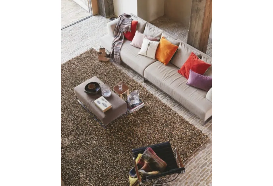 picture 4 Unconventional shaggy brown rug - ROCKS 70505