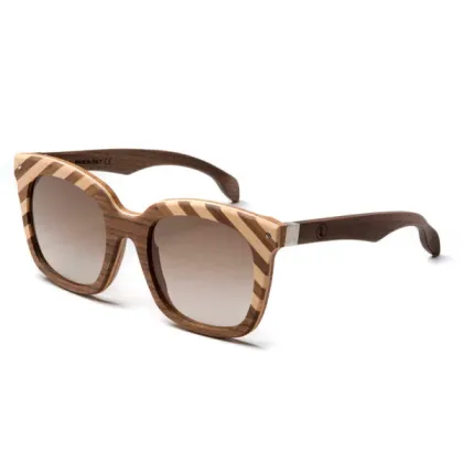 Zdjęcie Stylowe okulary - grubsze, drewniane oprawki - Legno Light