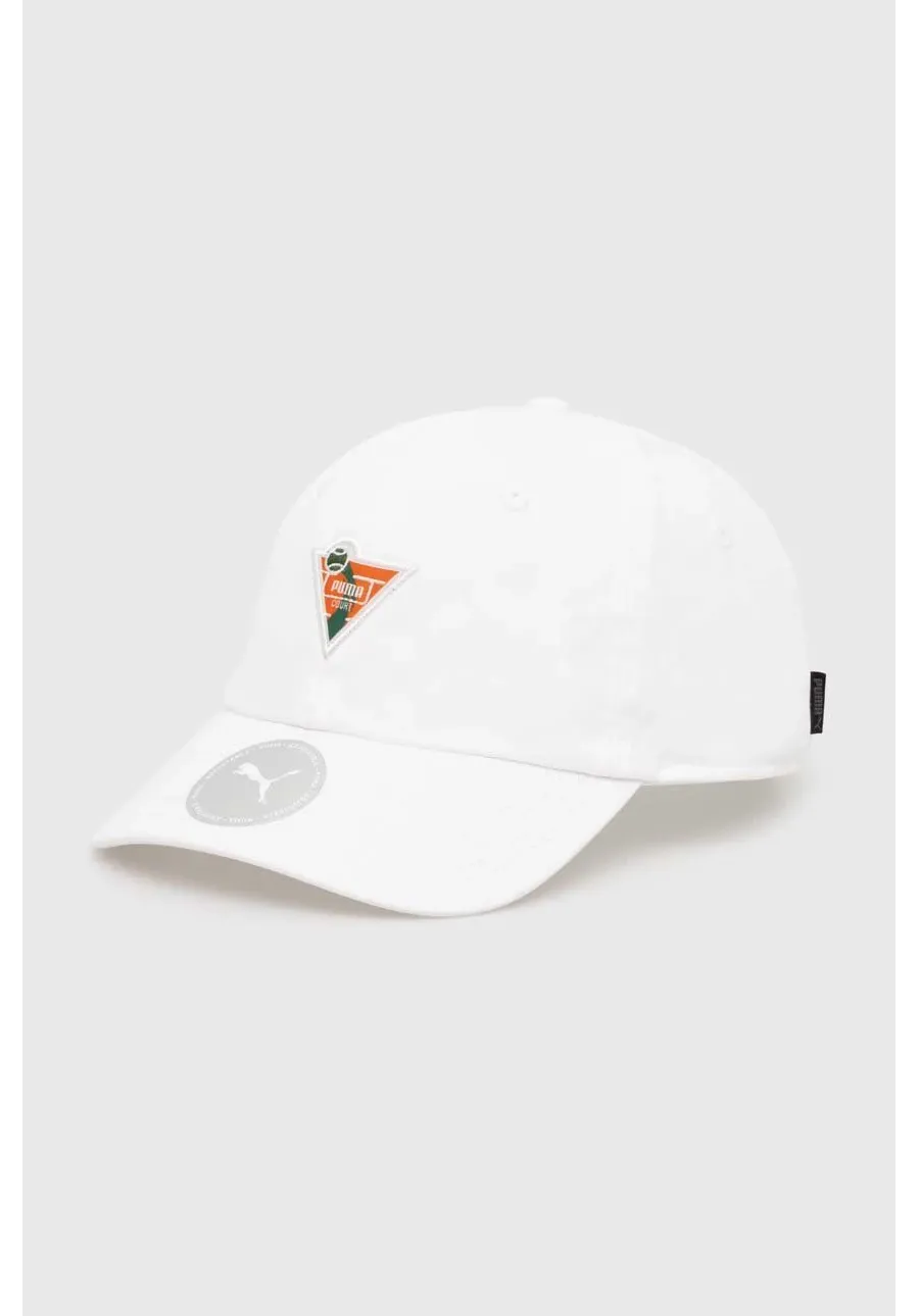 obrazek 1 Puma czapka z daszkiem bawełniana PRIME Dad kolor biały z aplikacją 246050