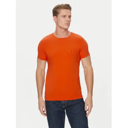 Zdjęcie Tommy Hilfiger T-Shirt MW0MW10800 Pomarańczowy Slim Fit