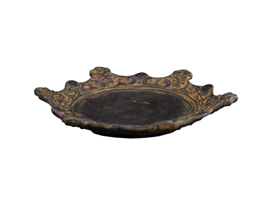 obrazek 3 Elegancki ceramiczny komplet 2 talerzy w kształcie korony - Virginia Casa