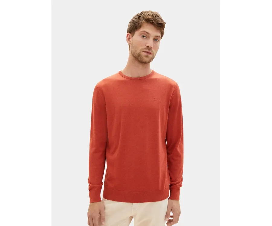 obrazek 1 Tom Tailor Sweter 1027661 Czerwony Regular Fit