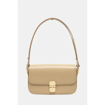 Zdjęcie A.P.C. torebka skórzana Sac Grace Shoulder kolor beżowy PXBMW.F61615