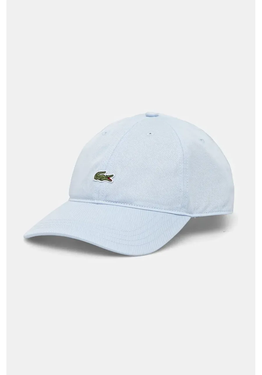 obrazek 1 Lacoste czapka z daszkiem bawełniana kolor niebieski z aplikacją