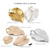 Picture Stylish leaf with crystals and a chain from Italy - Bruno Costenaro