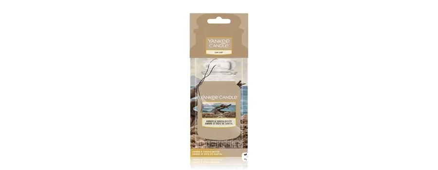 obrazek 1 Yankee Candle Amber & Sandalwood Car Jar Zapach do pomieszczeń 14 g