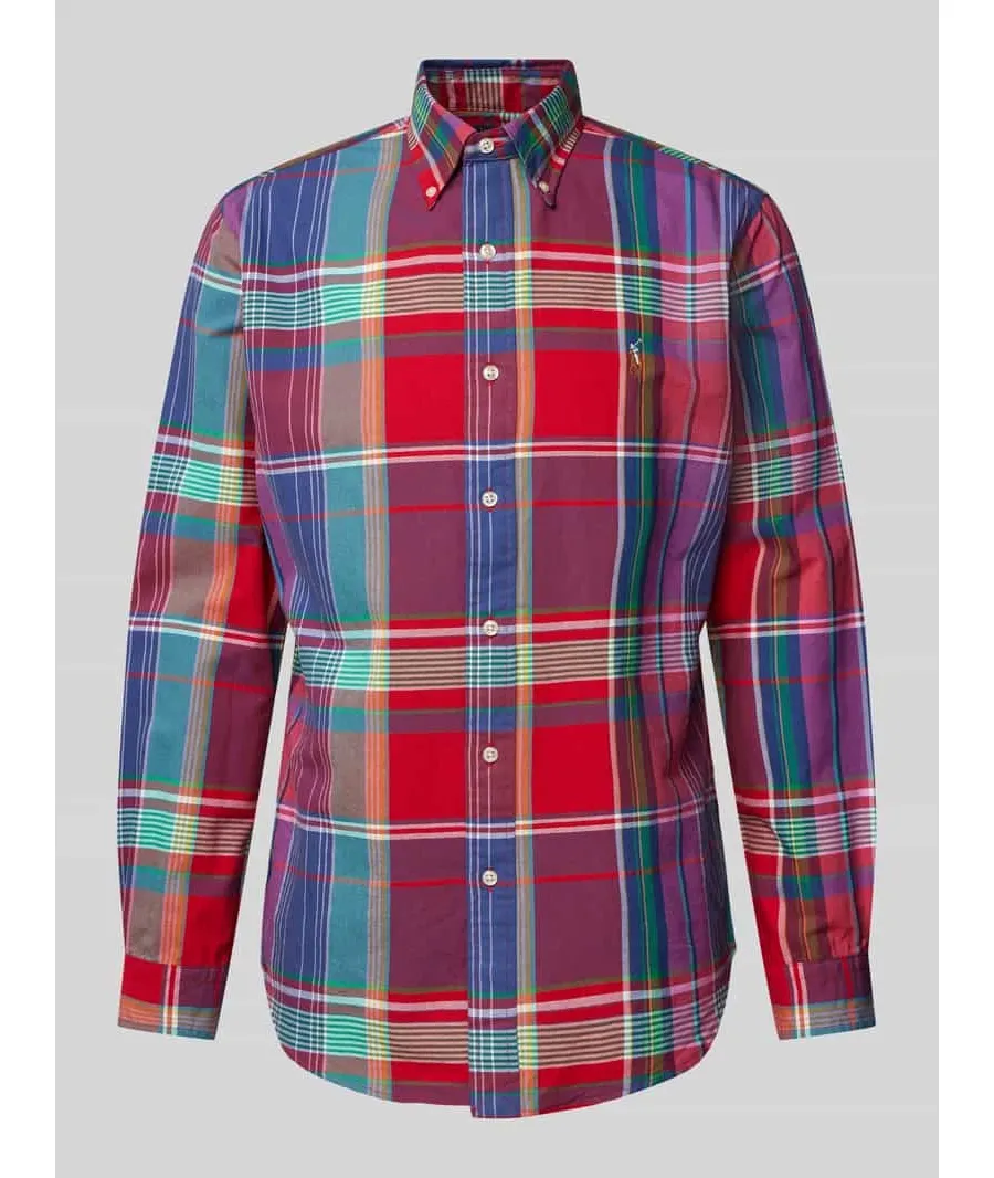 obrazek 1 Koszula casualowa o kroju custom fit z kołnierzykiem typu button down