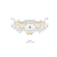 Zdjęcie Klasyczna pozłacana misa z porcelany