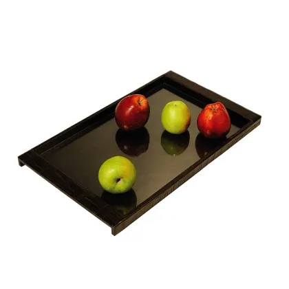 Zdjęcie Designerska taca do serwowania żywności ze szklanym dnem