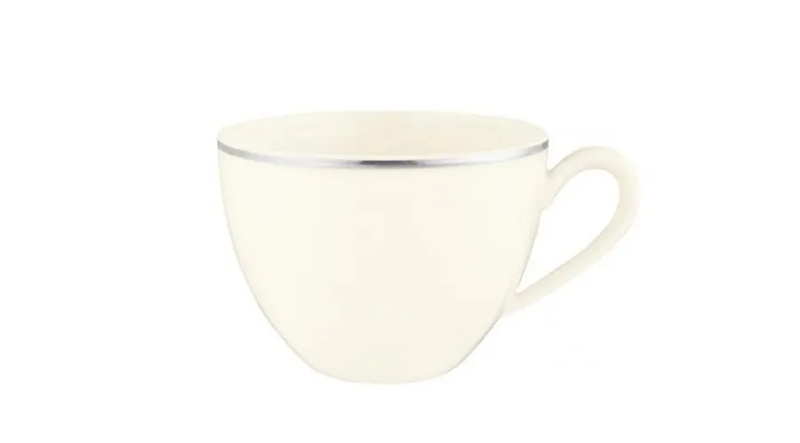 obrazek 1 Wyjątkowa porcelanowa filiżanka do cappuccino ze srebrną obwódką w stylu klasycznym – Tettau