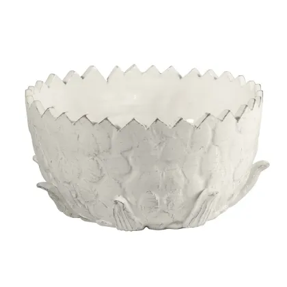 Zdjęcie Luksusowa biała misa wykonana z ceramiki 30 cm - Virginia Casa