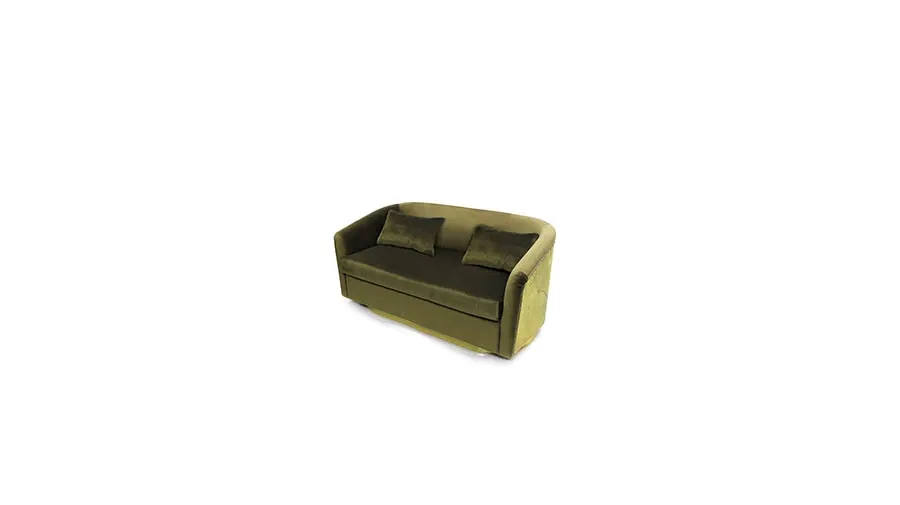 obrazek 2 Portugalska dwuosobowa sofa w kolorze zielonym