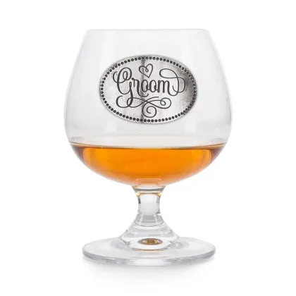Zdjęcie Prezent dla pana młodego – personalizowany kieliszek do brandy