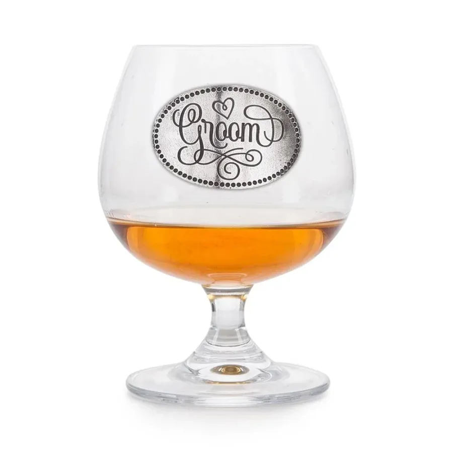 obrazek 1 Prezent dla pana młodego – personalizowany kieliszek do brandy