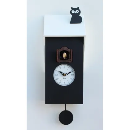 Picture A wonderful clock with a cuckoo and an owl - MDF casing