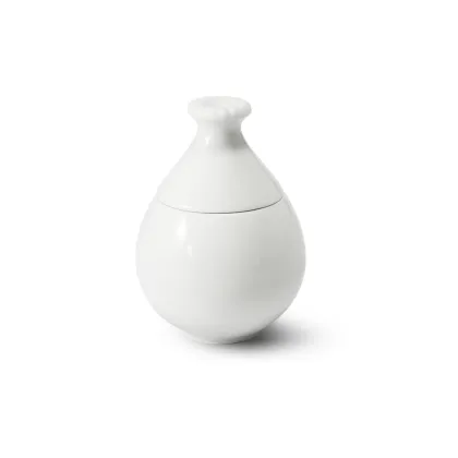 Zdjęcie Unikalna biała cukiernica o kształcie pąka lotosu - Leander