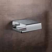 Picture Toilet paper holder with cover made by an Italian manufacturer