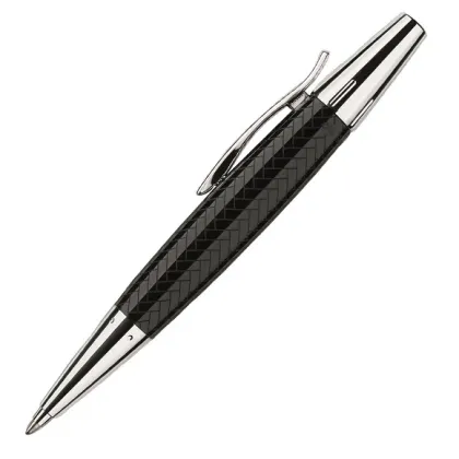 Zdjęcie Długopis marki Faber-Castell z kolekcji E-Motion Resin Parquet Black