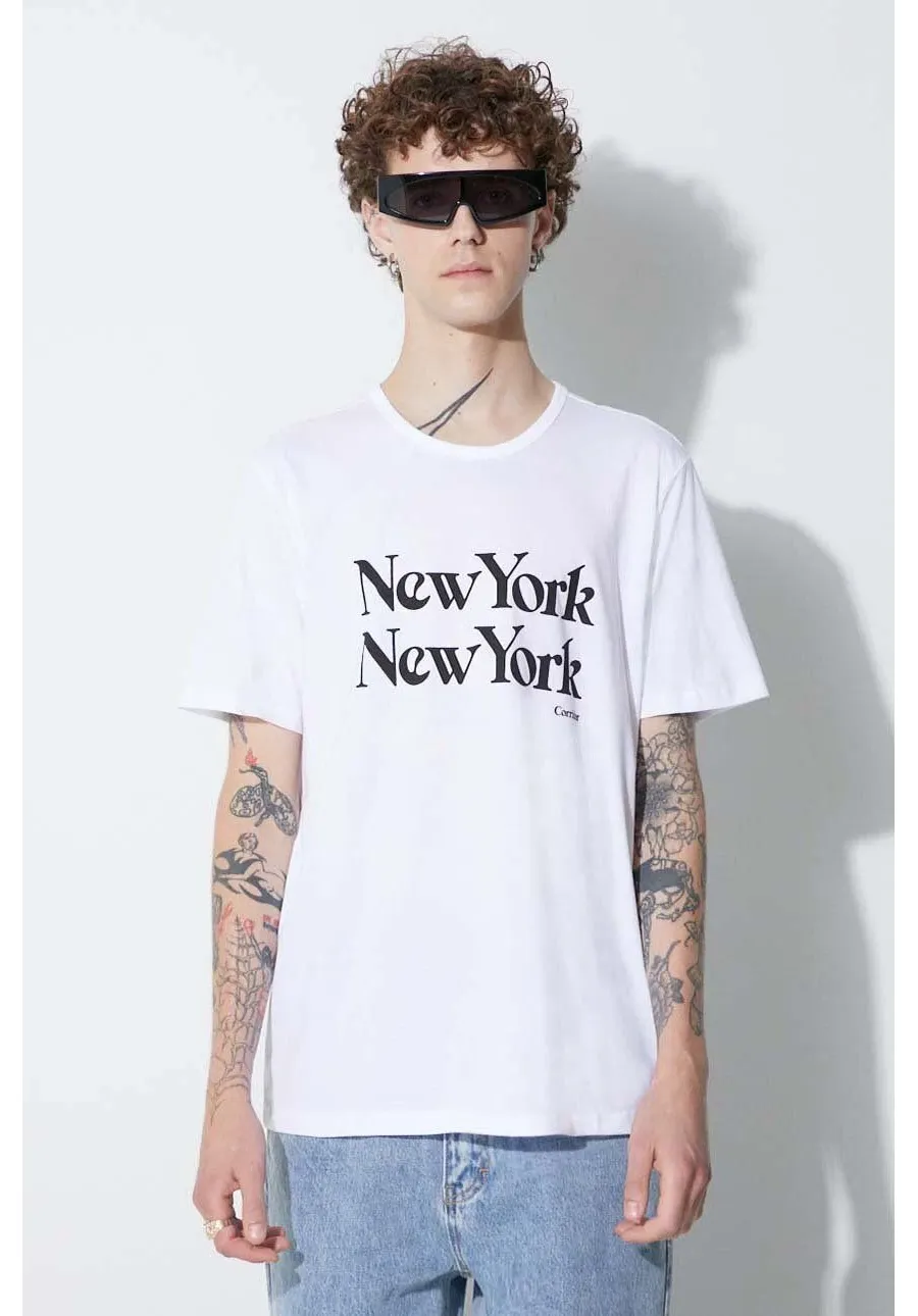 obrazek 1 Corridor t-shirt bawełniany kolor biały z nadrukiem TS0007.W-White