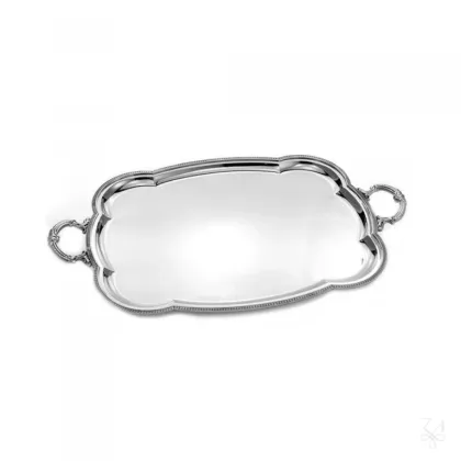 Zdjęcie Prostokątna srebrna taca Impero o wyjątkowym kształcie - Zaramella Argenti