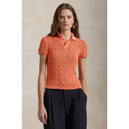 Zdjęcie Polo Ralph Lauren polo bawełniane kolor pomarańczowy