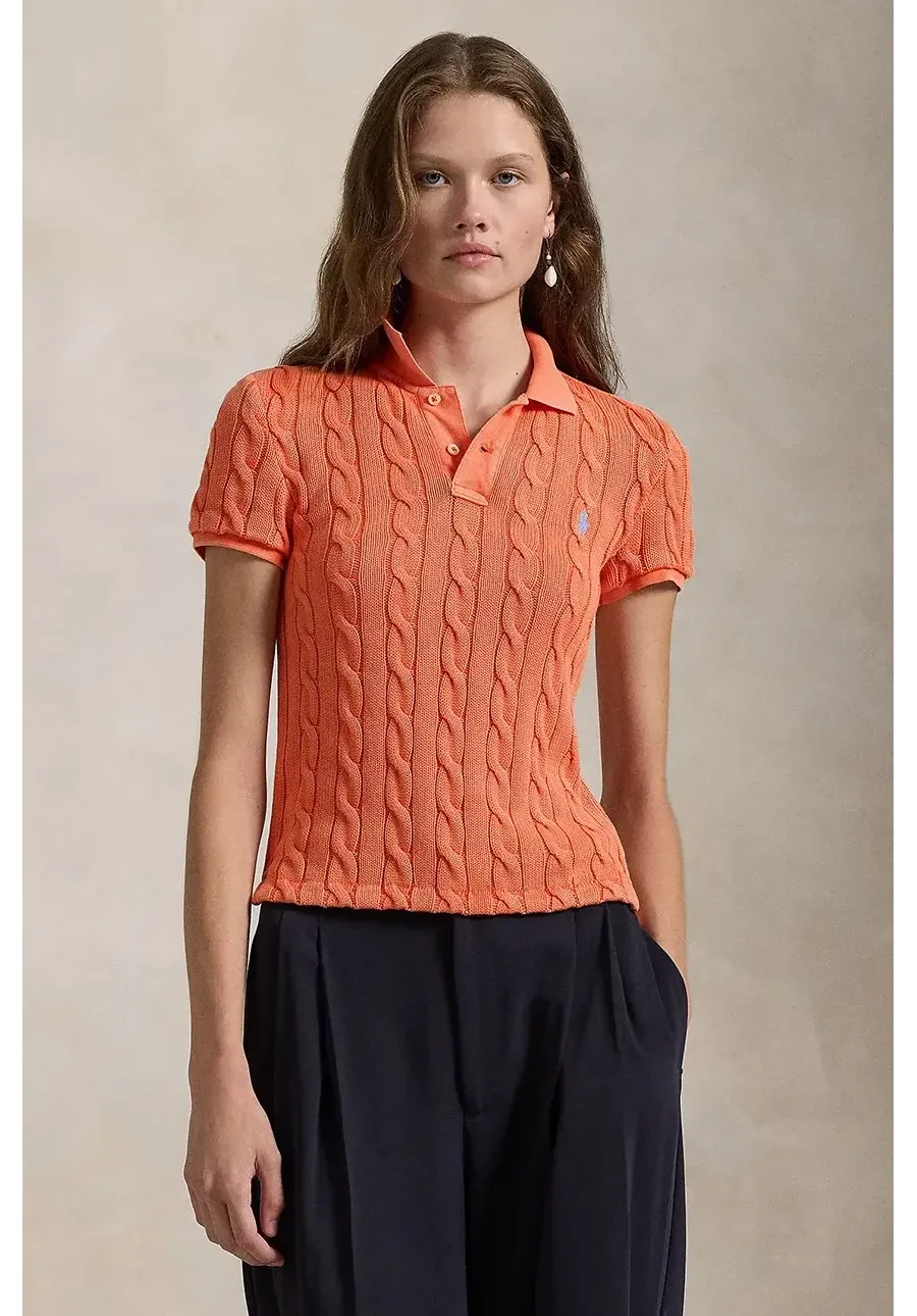 obrazek 1 Polo Ralph Lauren polo bawełniane kolor pomarańczowy