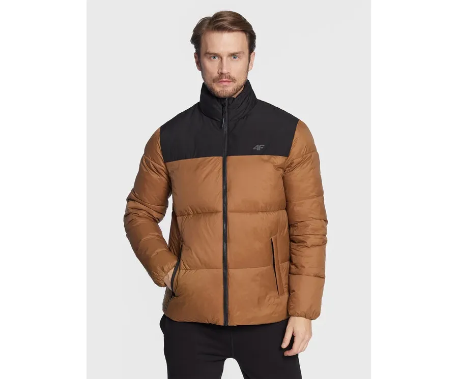 obrazek 1 4F Kurtka zimowa H4Z22-KUMP005 Brązowy Regular Fit