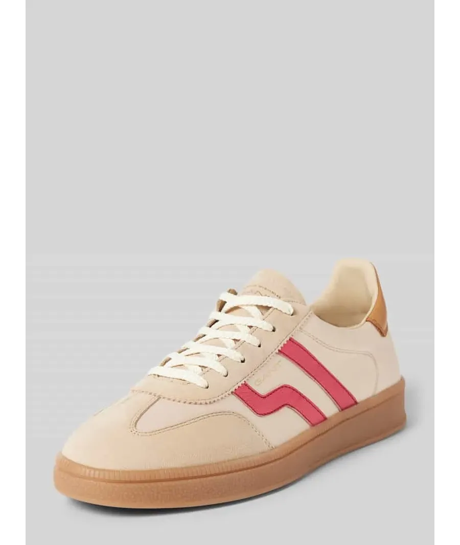 obrazek 1 Sneakersy z mieszanki skóry z detalem z logo model ‘CUZIMA’