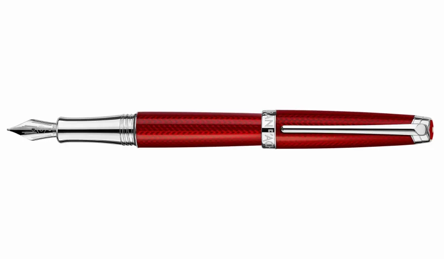 obrazek 1 Eleganckie kobiece pióro wieczne w kolorze czerwonym Leman Rouge Carmin - Caran d’Ache
