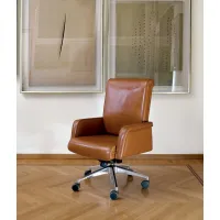 Picture Stylish leather armchair with backrest from a unique collection - Mascheroni