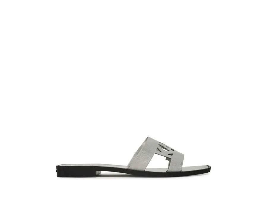 obrazek 1 KARL LAGERFELD Klapki Skoot II KL80402 Srebrny
