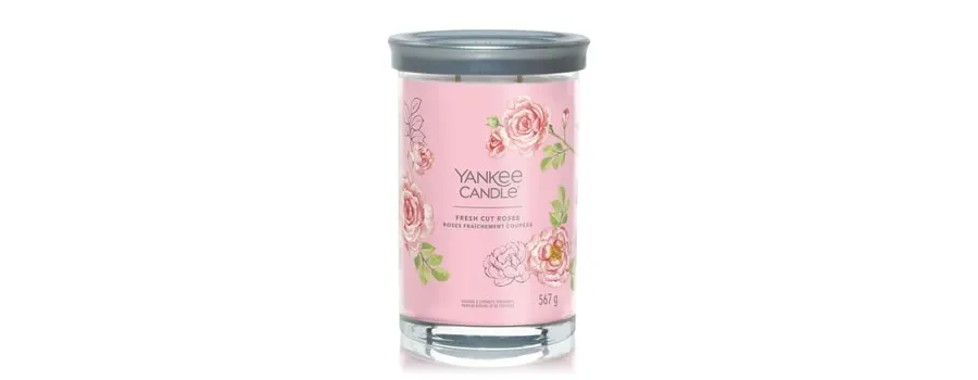 obrazek 1 Yankee Candle Fresh Cut Roses Signature Large Tumbler Świeca zapachowa 567 g